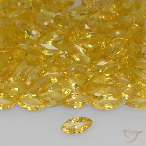 0.20ct Natural Golden Sapphire, Marquise, 5.1x2.4 mm