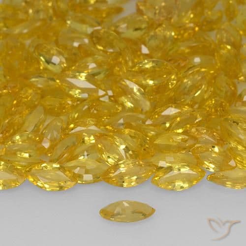 0.20ct Natural Golden Sapphire, Marquise, 5.1x2.4 mm