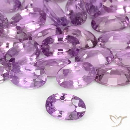 0.28ct Medium Pinkish Purple Sapphire, Oval Cut, 4.9x3.2 mm