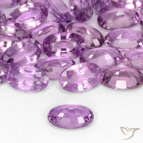0.28ct Medium Pinkish Purple Sapphire, Oval Cut, 4.9x3.2 mm