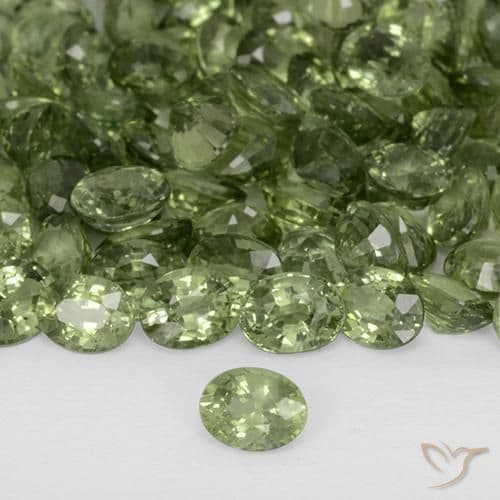 0.24ct Natural Deep Green Sapphire, Oval Cut, 4.1x3.2 mm