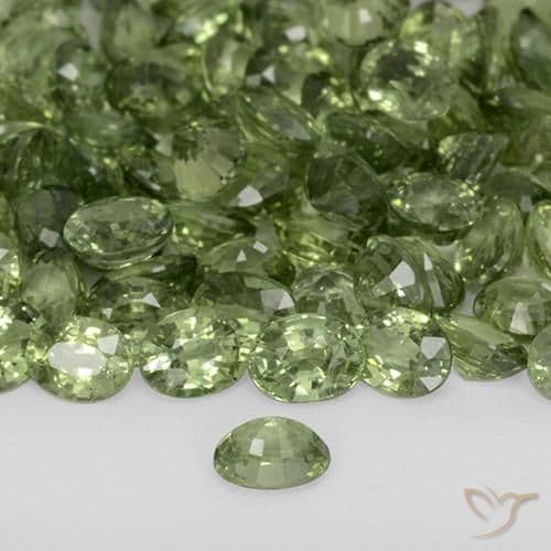 0.24ct Natural Deep Green Sapphire, Oval Cut, 4.1x3.2 mm