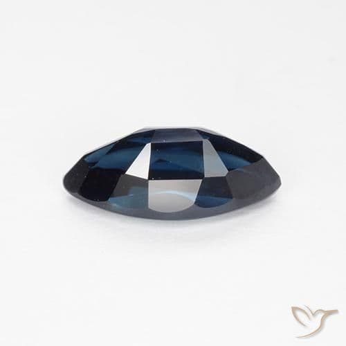 1.20ct Natural Midnight Blue Sapphire, Marquise, 9x4.5 mm