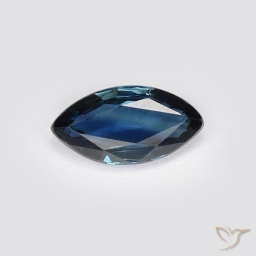 0.73ct Natural Dark Blue Sapphire, Marquise, 8.1x4 mm