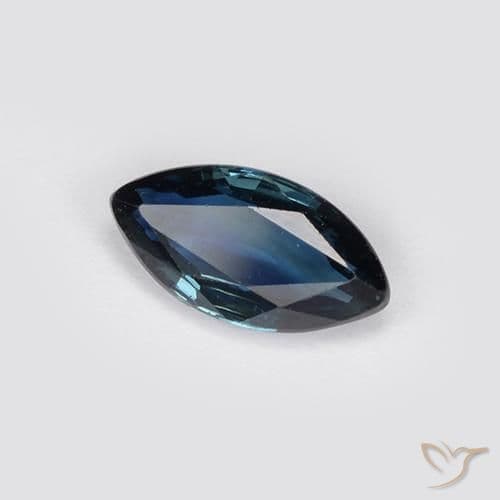 0.77ct Natural Deep Navy Blue Sapphire, Marquise, 8x4.2 mm