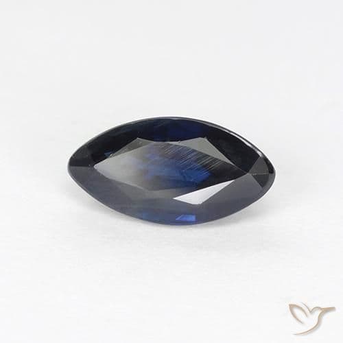 0.92ct Natural Twilight Blue Sapphire, Marquise, 7.9x4.1 mm