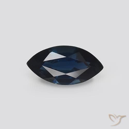 1.17ct Natural Blackish Blue Sapphire, Marquise, 9.2x4.7 mm