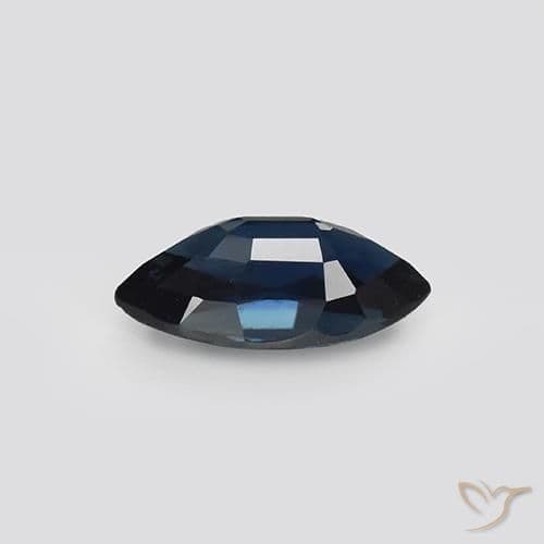 1.17ct Natural Blackish Blue Sapphire, Marquise, 9.2x4.7 mm