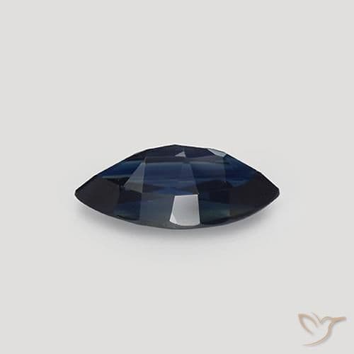 1.07ct Natural Blackish Blue Sapphire, Marquise, 9.1x4.5 mm