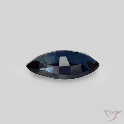 1.02ct Natural Dark Blue Sapphire, Marquise, 9x4.6 mm
