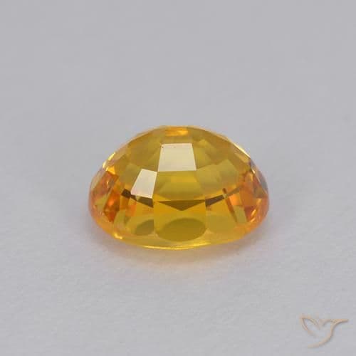 1.22ct Natural Dark Golden Sapphire, Oval Cut, 6.2x5.3 mm