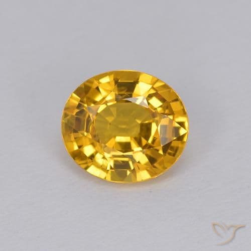 1.11ct Natural Dark Golden Sapphire, Oval Cut, 6.7x5.5 mm