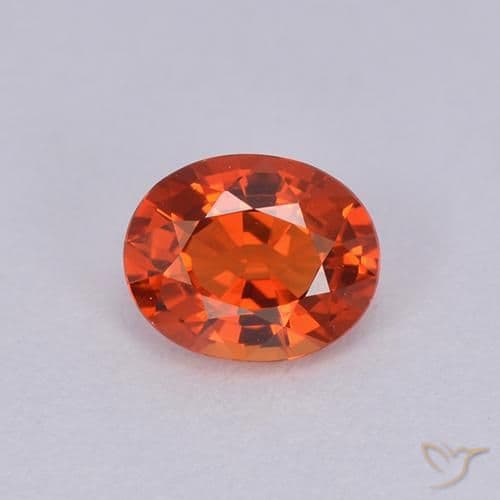 2.60ct Natural Bright Red Sapphire, Oval Cut, 4.6x3.7 mm
