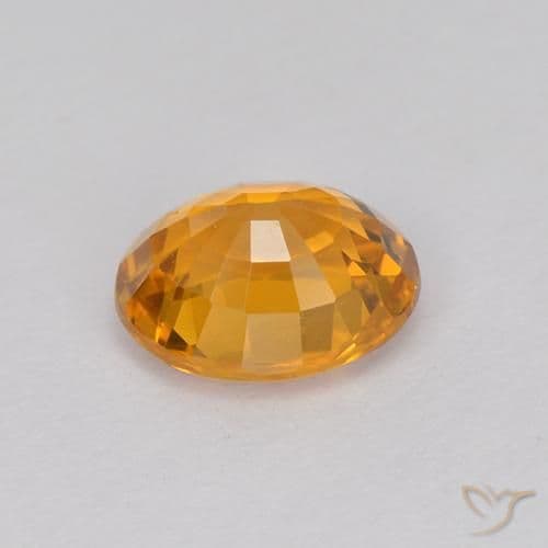 1.07ct Natural Gold Sapphire, Oval Cut, 6.5x5.5 mm