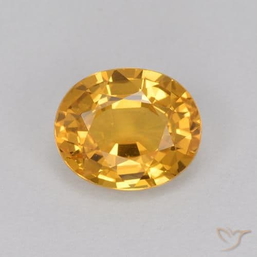 1.11ct Natural Dark Golden Sapphire, Oval Cut, 6.7x5.5 mm