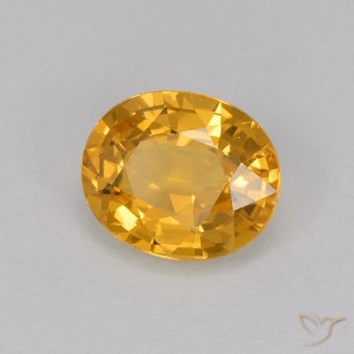 1.11ct Natural Dark Golden Sapphire, Oval Cut, 6.7x5.5 mm