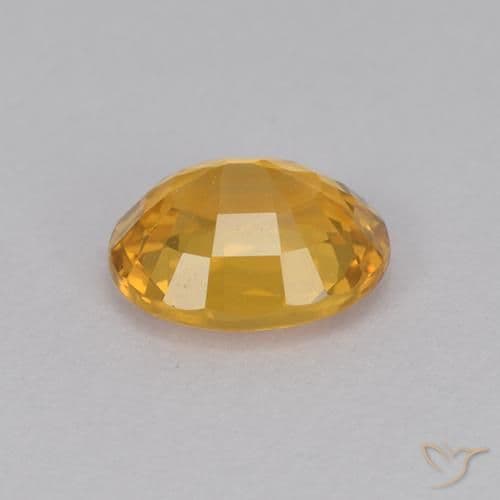 1.11ct Natural Dark Golden Sapphire, Oval Cut, 6.7x5.5 mm