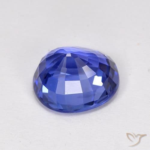 3.66ct Light Cornflower Blue Sapphire, Oval Cut, 9x8.4 mm