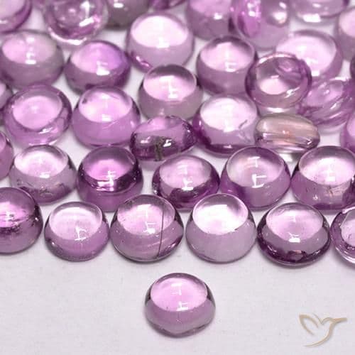 0.22ct Pinkish Violet Purple Sapphire, Round Cut, 3.35 mm