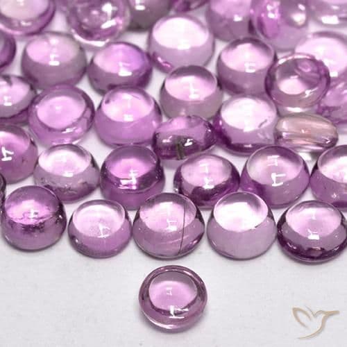 0.22ct Pinkish Violet Purple Sapphire, Round Cut, 3.35 mm