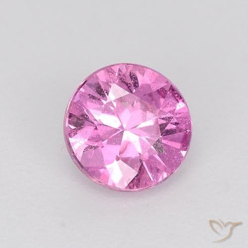 0.58ct Natural Purple-Pink Sapphire, Round Cut, 5.05 mm