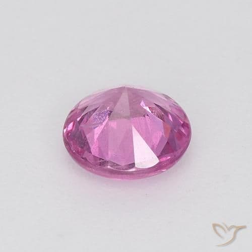 0.58ct Natural Purple-Pink Sapphire, Round Cut, 5.05 mm