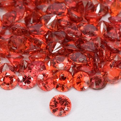 Best Orange Sapphires for Halo Ring | Matching Size and Color
