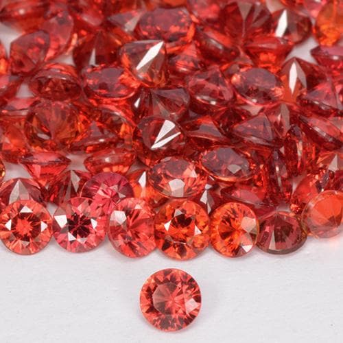 Best Orange Sapphires for Halo Ring | Matching Size and Color