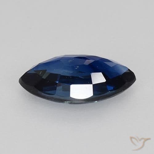 0.80ct Natural Dark Blue Sapphire, Marquise, 8.2x4.2 mm