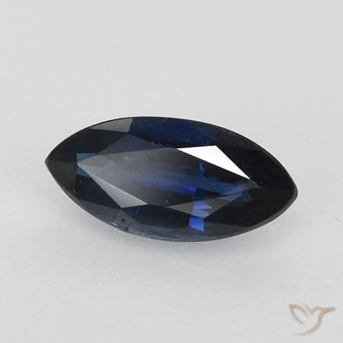 0.73ct Natural Twilight Blue Sapphire, Marquise, 8.1x3.9 mm