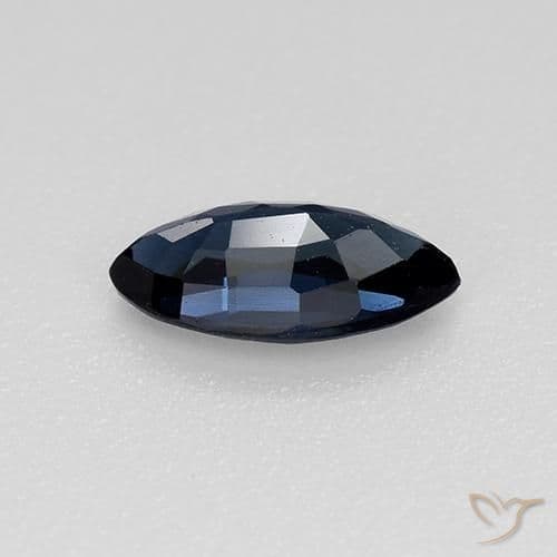 0.73ct Natural Dark Blue Sapphire, Marquise, 8.1x4 mm