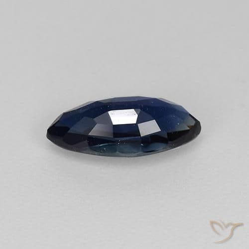 0.74ct Natural Navy Blue Sapphire, Marquise, 7.9x3.8 mm