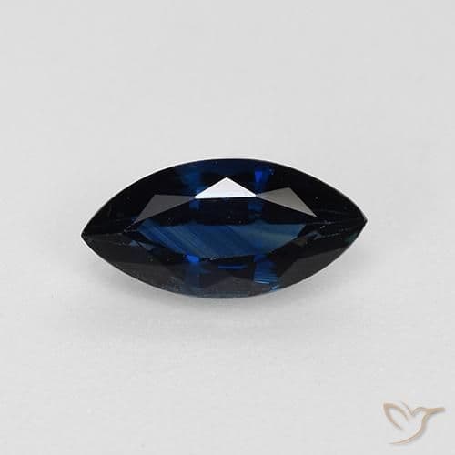 0.73ct Natural Twilight Blue Sapphire, Marquise, 8x3.9 mm