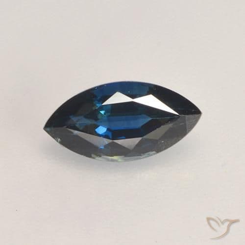 0.82ct Natural Dark Blue Sapphire, Marquise, 8.2x4.1 mm