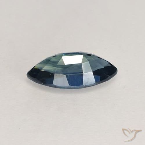 0.82ct Natural Dark Blue Sapphire, Marquise, 8.2x4.1 mm