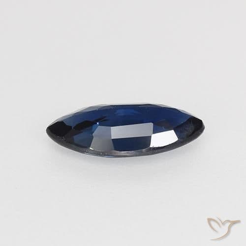 0.69ct Natural Midnight Blue Sapphire, Marquise, 8.3x4.2 mm