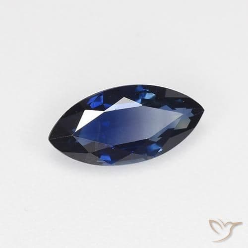 0.68ct Natural Twilight Blue Sapphire, Marquise, 8.1x4 mm