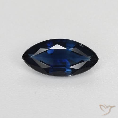 0.68ct Natural Twilight Blue Sapphire, Marquise, 8.2x4.1 mm