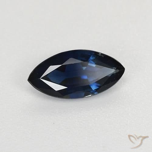 0.68ct Natural Twilight Blue Sapphire, Marquise, 8.2x4.1 mm