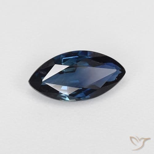 0.66ct Natural Midnight Blue Sapphire, Marquise, 8x4.2 mm