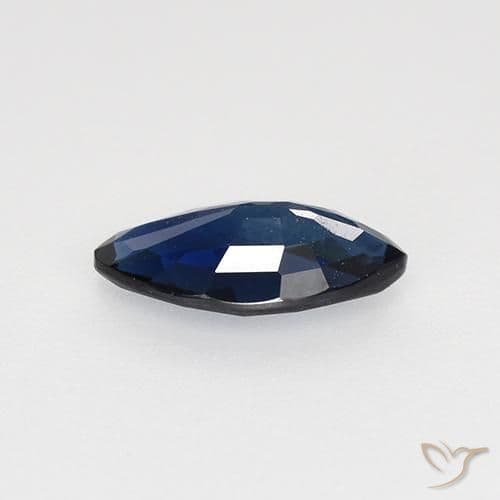 0.66ct Natural Midnight Blue Sapphire, Marquise, 8x4.2 mm