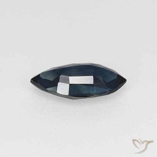 0.66ct Natural Midnight Blue Sapphire, Marquise, 7.8x4.1 mm