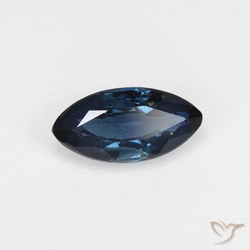 0.67ct Natural Dark Blue Sapphire, Marquise, 7.7x3.8 mm