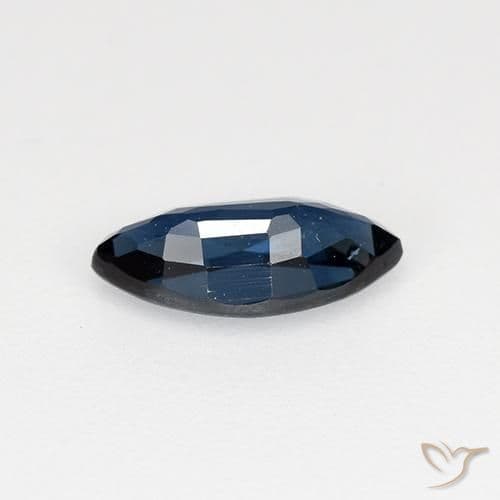 0.69ct Natural Dark Blue Sapphire, Marquise, 8x4 mm