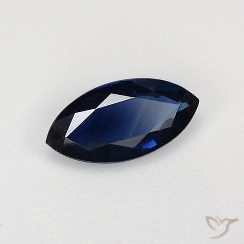 0.67ct Natural Twilight Blue Sapphire, Marquise, 8.3x4.1 mm