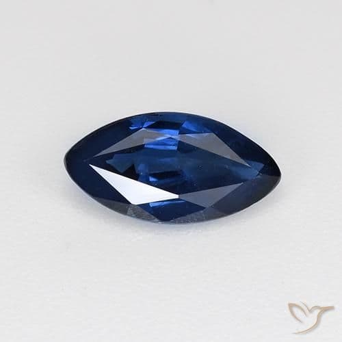 0.71ct Natural Royal Blue Sapphire, Marquise, 8.1x4.1 mm