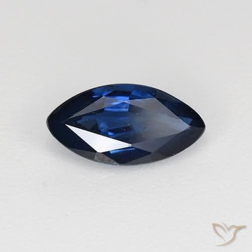 0.71ct Natural Royal Blue Sapphire, Marquise, 8.1x4.1 mm