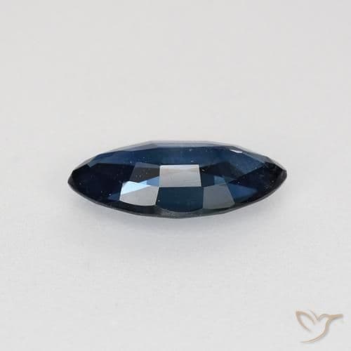 0.63ct Natural Blackish Blue Sapphire, Marquise, 8x4.1 mm
