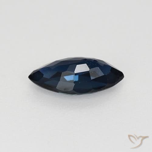 0.69ct Natural Midnight Blue Sapphire, Marquise, 8.1x4.2 mm