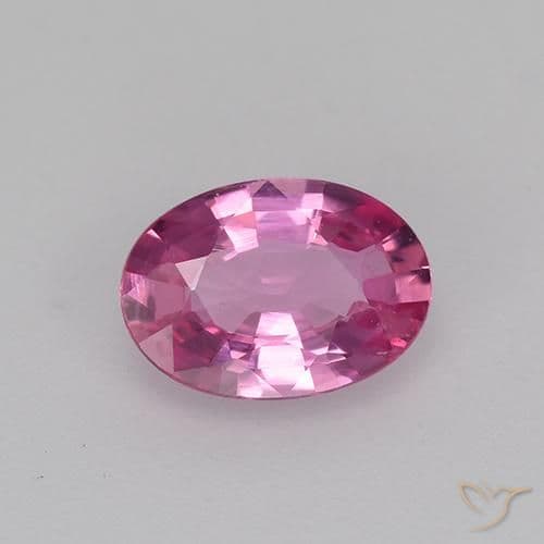 0.86ct Natural Pinkish Purple Sapphire, Oval Cut, 6.5x4.8 mm